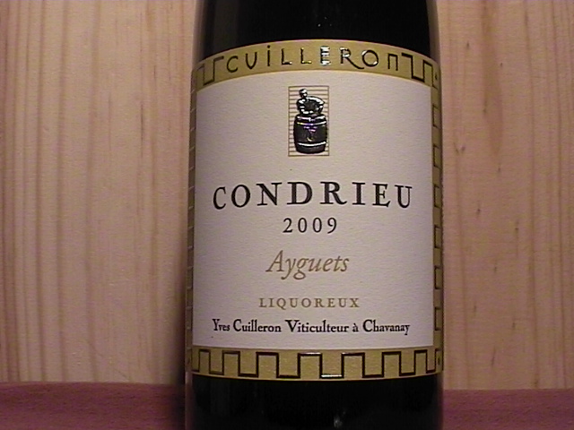 Condrieu_Ayguets_liquoreux__2009 Cuilleron