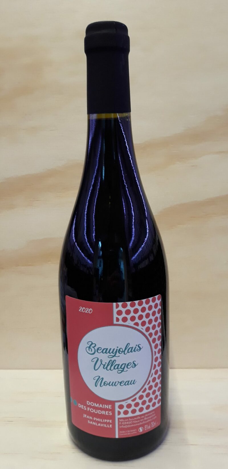 Beaujolais villages nouveau 2020 Domaine des Foudres