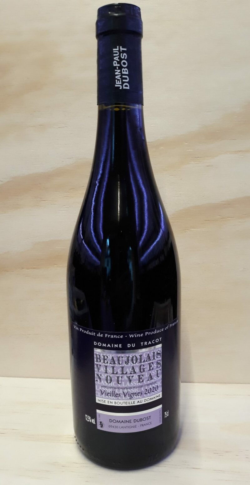 Beaujolais villages nouveaux 2020 Domaine du Tracot
