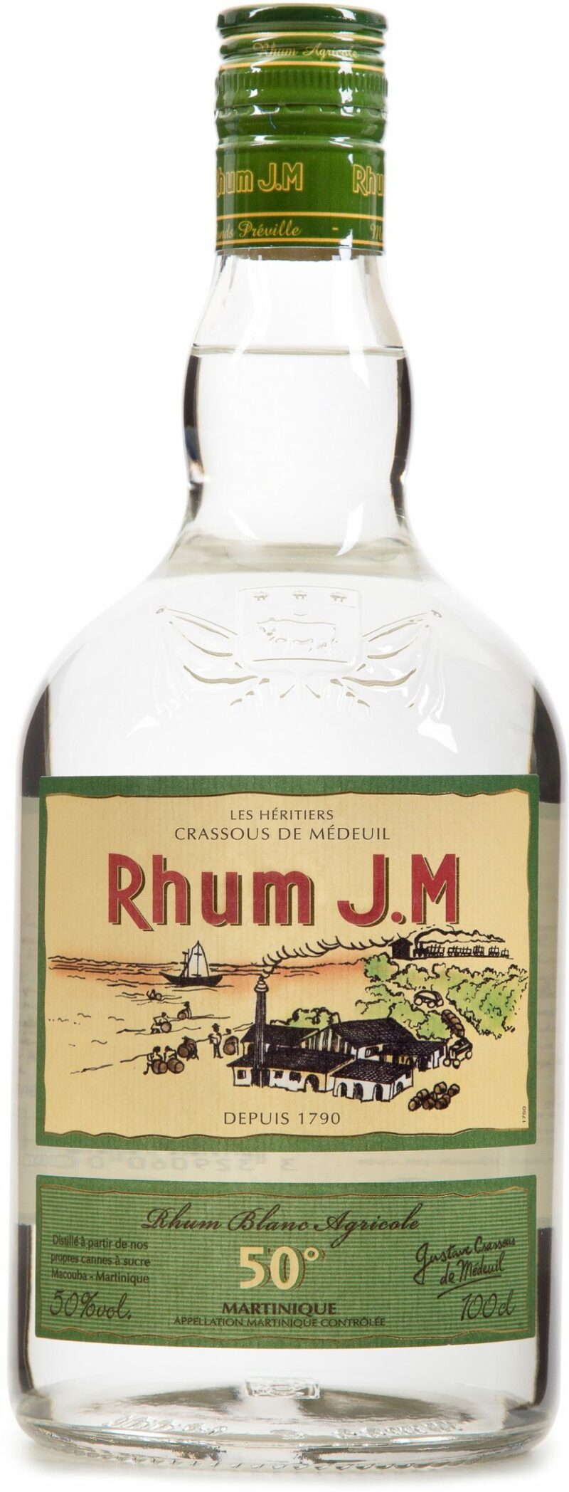 Rhum Agricole blanc AOC Martinique JM