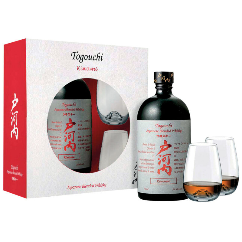 Togouchi kiwami 70cl  coffret 2 verres