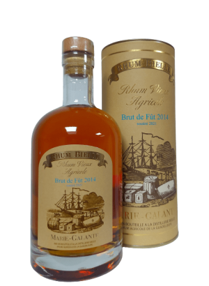 Rhum-bielle brut de fut 2014 soutiré en 2021 56,9°